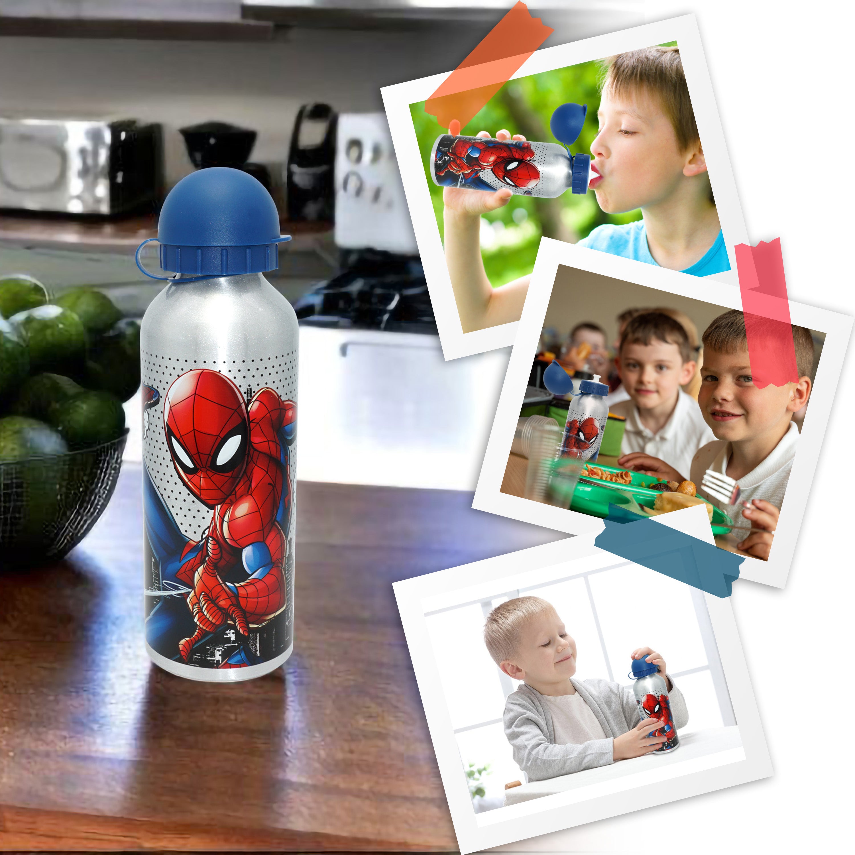 Spiderman Aluminium Water Bottle 500ml