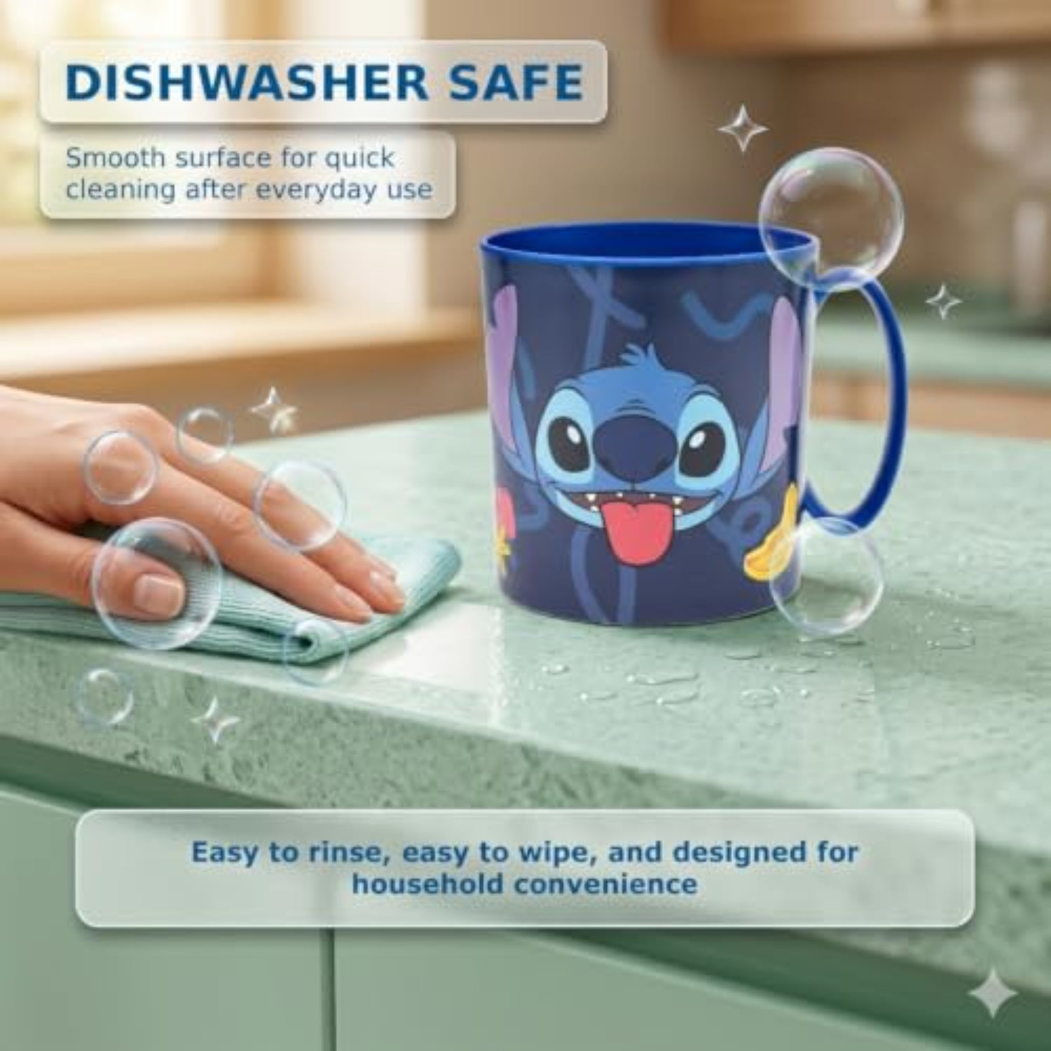 Stor 390ml Microwave Mug Reusable Plastic Drink Cup for Children