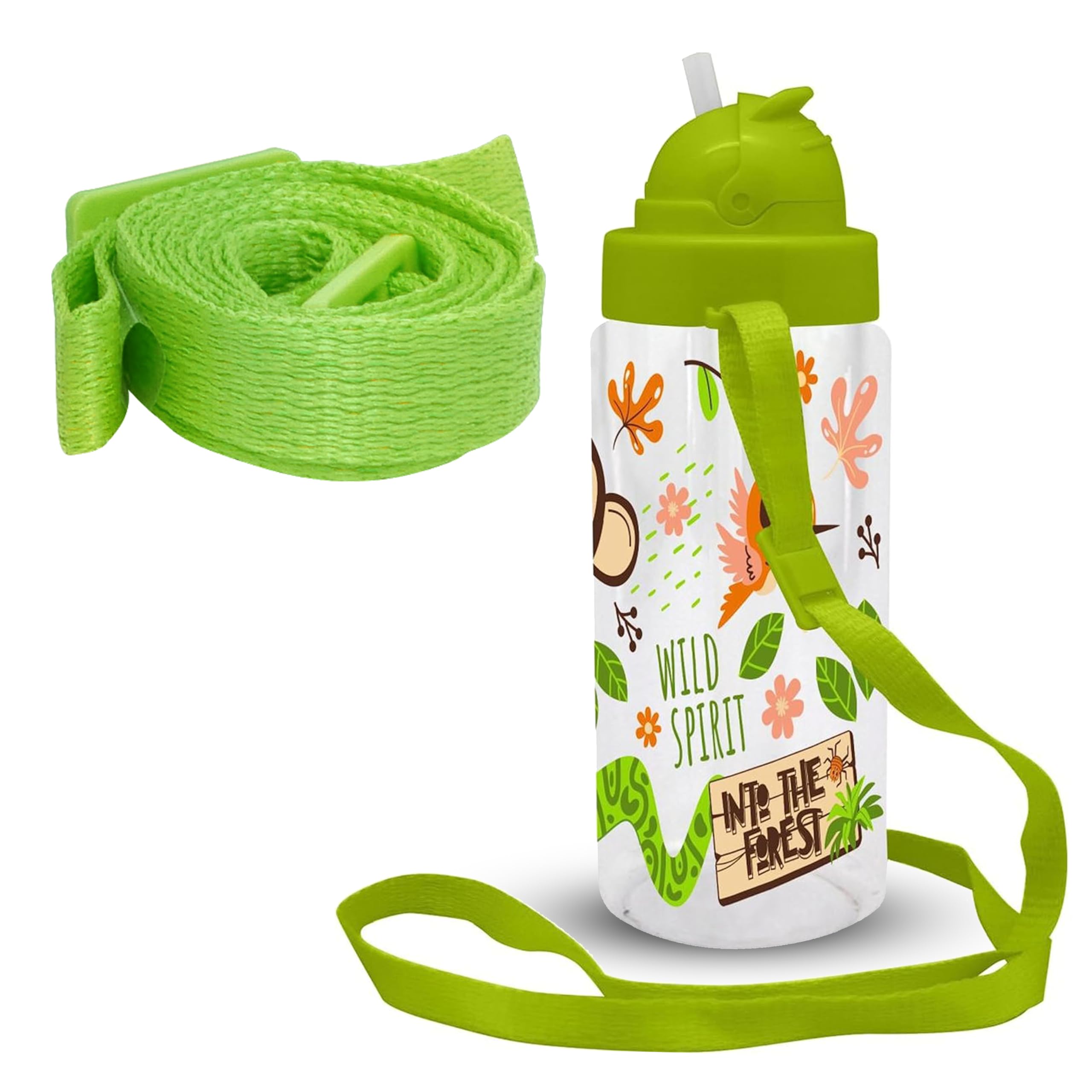 500ml Tritan Water Bottle with Strap for Children
