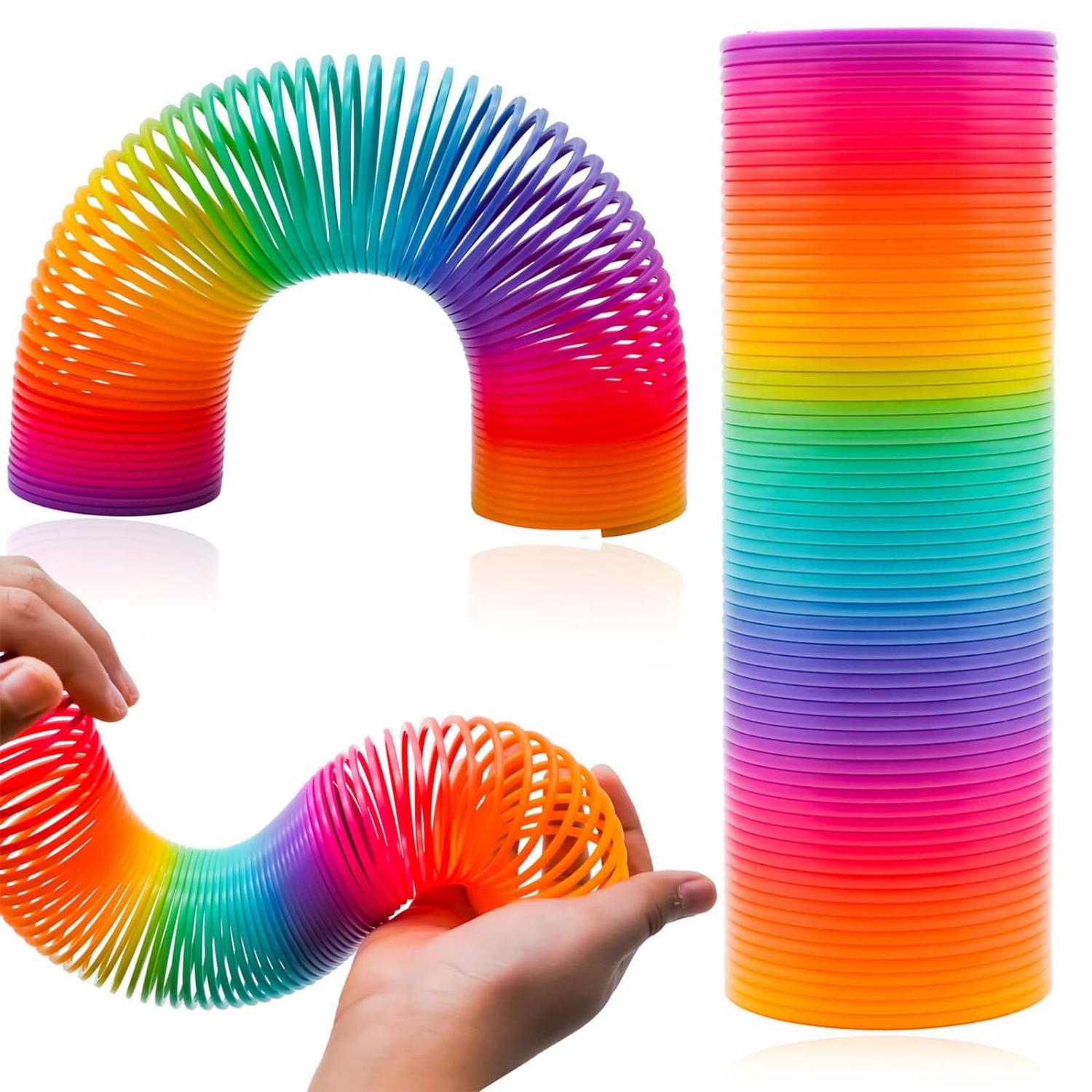 Large Slinky Rainbow Magic Spring Toy - 15cm