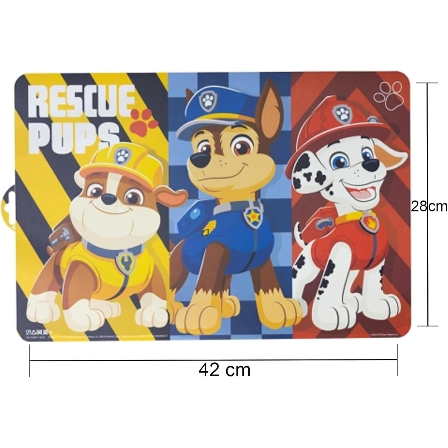 Character Kids Placemat 28.5 x 41.5cm – Durable Easy-Clean Table Mat for Mealtimes, Crafts & Activities