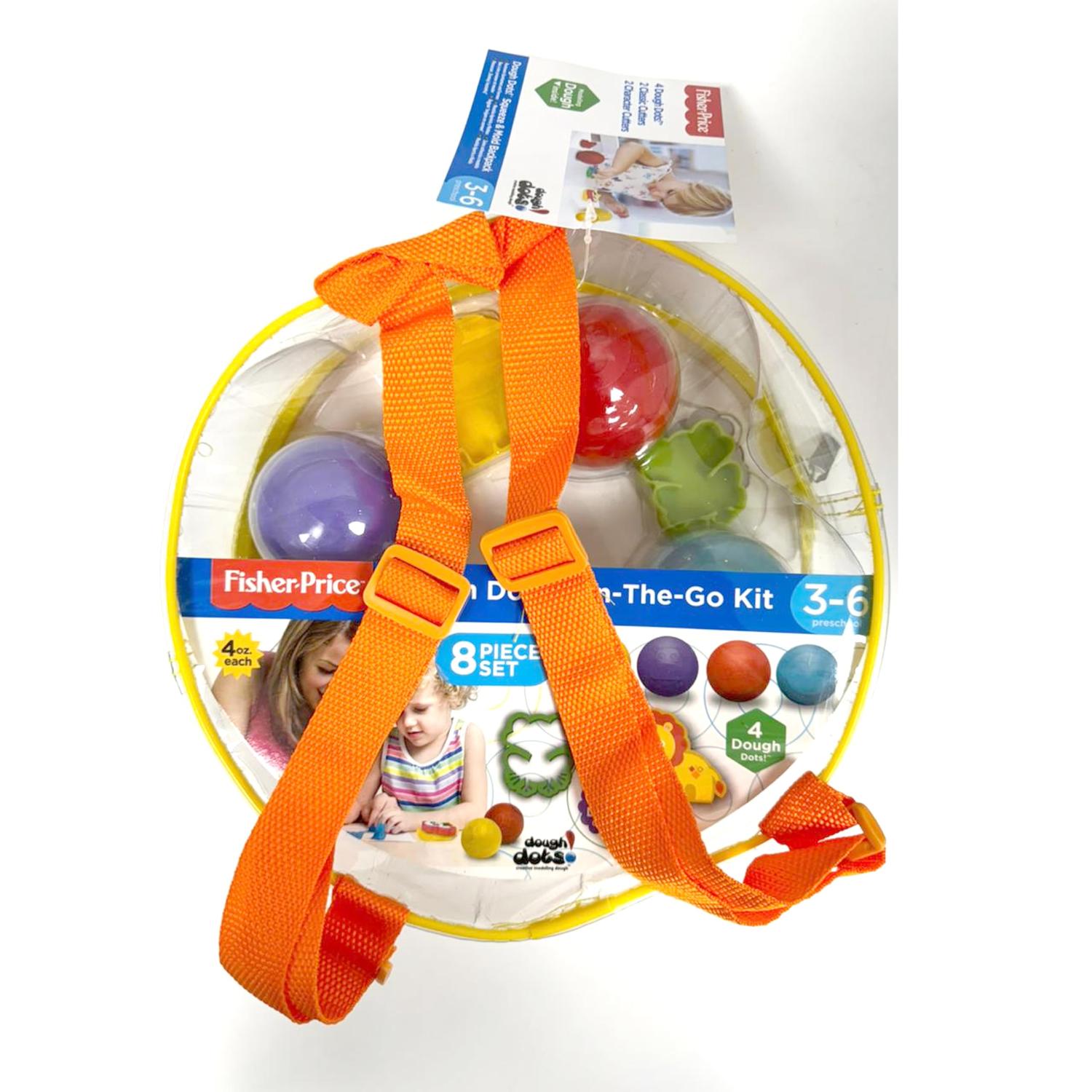 Kids Dough Dots Backpack Creative Playset 9 Piece Set