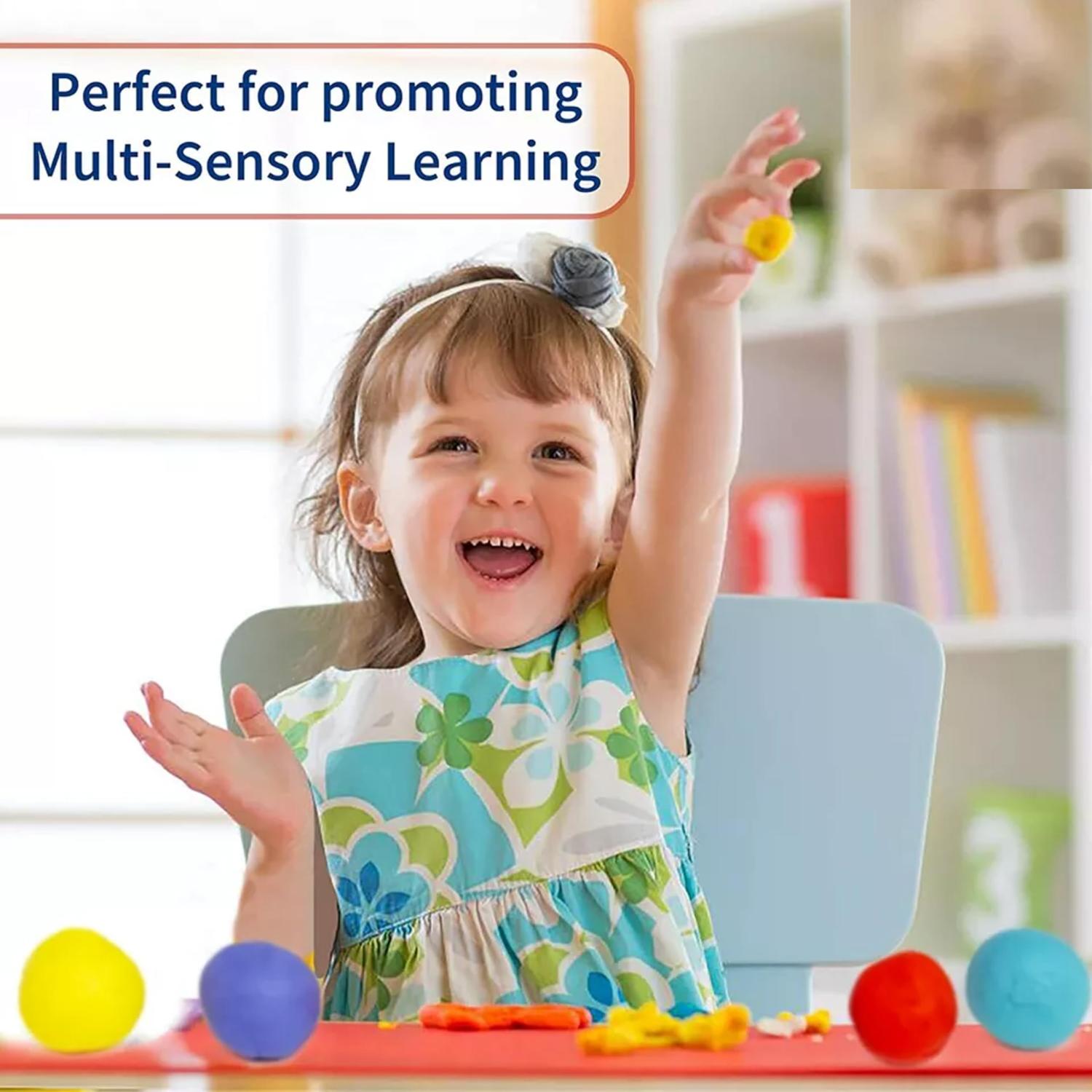 Kids Dough Dots Backpack Creative Playset 9 Piece Set
