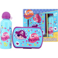 Love Pirates Kids Licensed Plastic Lunchbox with Aluminium Water Bottle Set