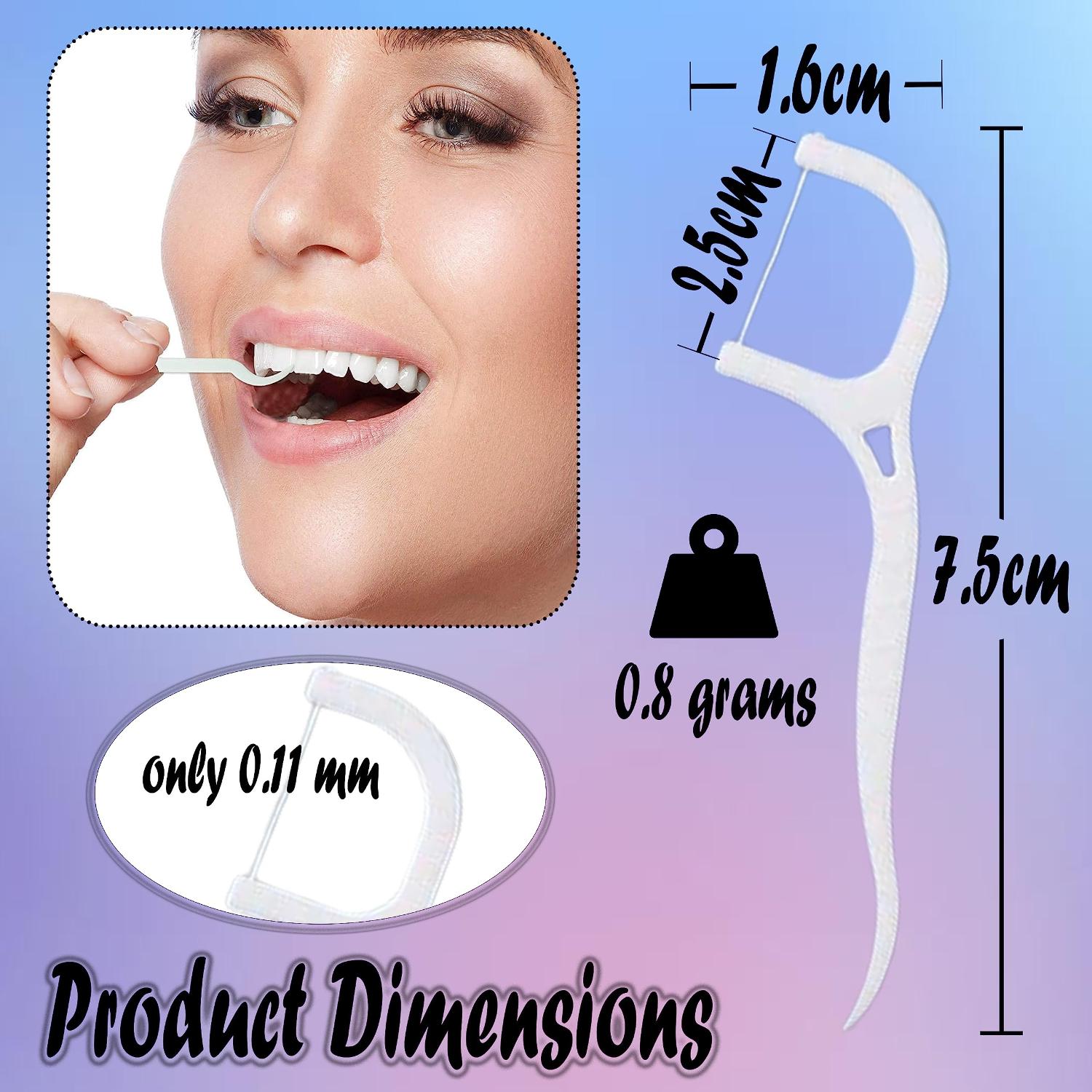 Dental Floss Picks 75pcs Oral Care