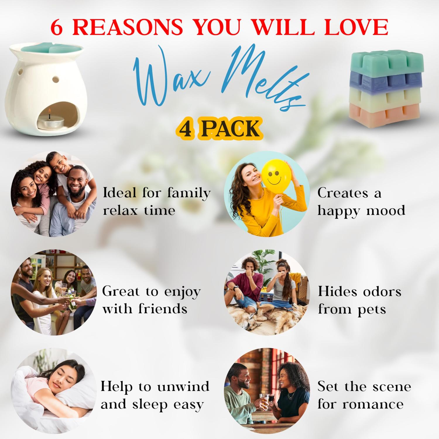 Scented Soy Wax Melts Home Fragrance Cubes Gift Set