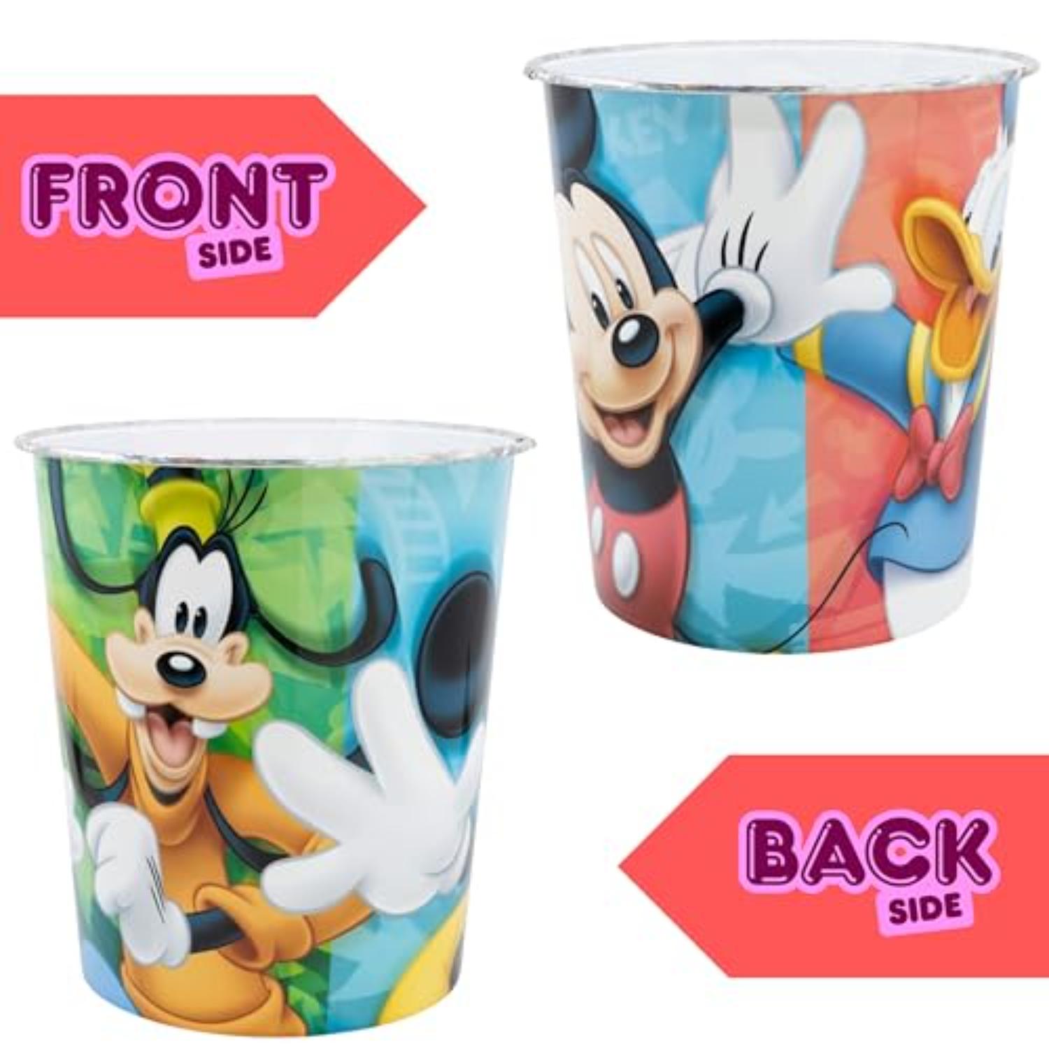 Kids 7L Plastic Dustbin Round Open Top Waste Paper Bin 22cm