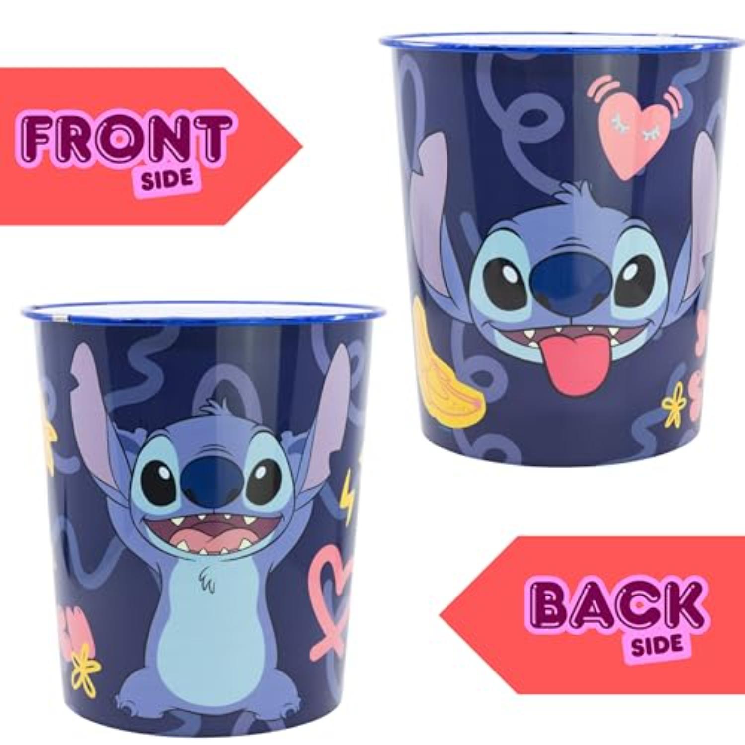 Kids 7L Plastic Dustbin Round Open Top Waste Paper Bin 22cm
