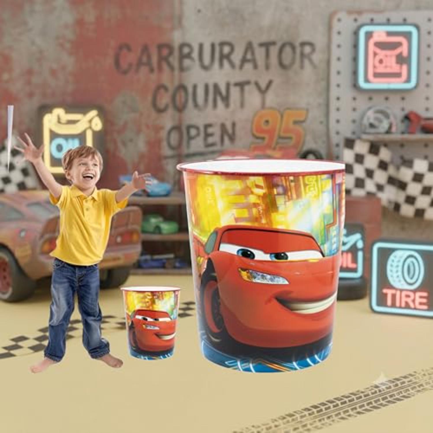Kids 7L Plastic Dustbin Round Open Top Waste Paper Bin 22cm