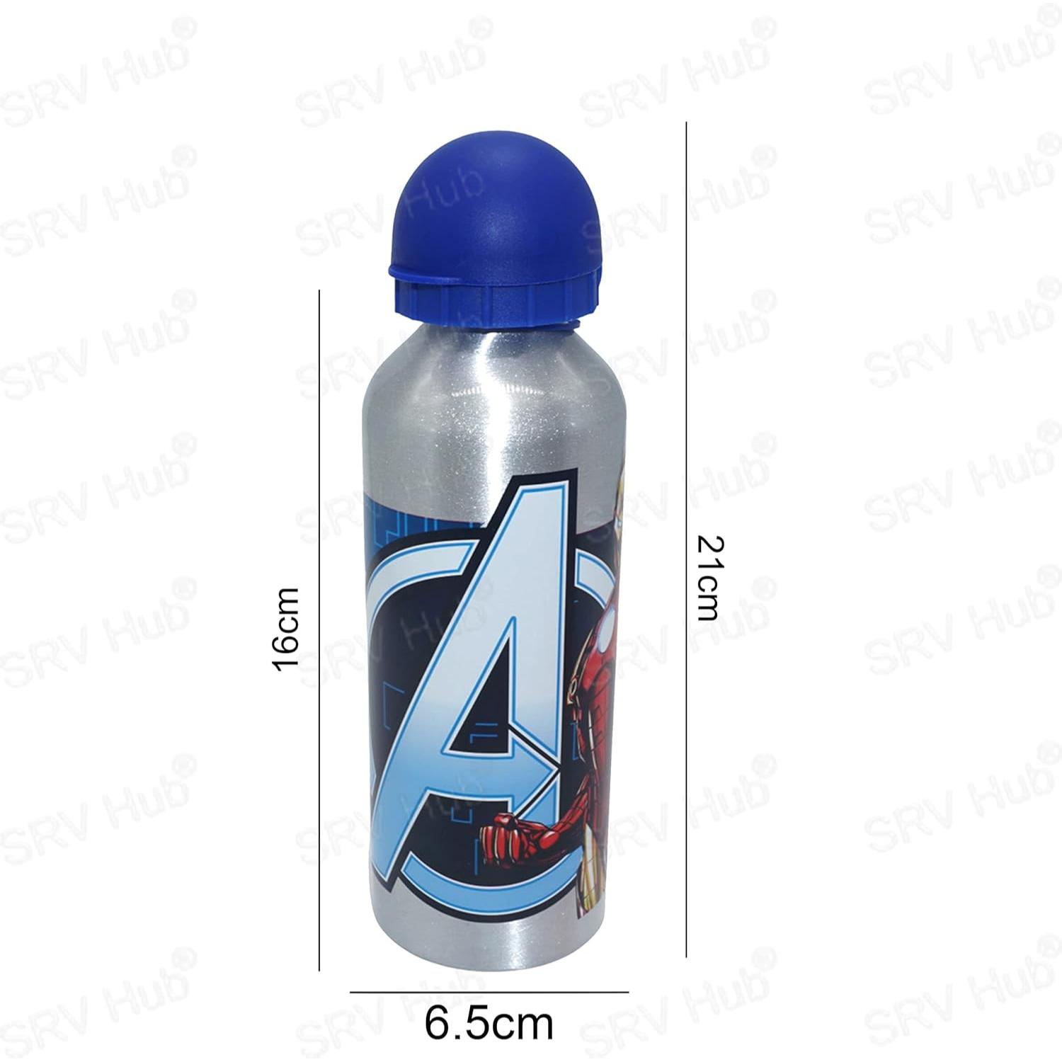 Kids Plastic Lunchbox with Aluminium Water Bottle Set - Assorted
