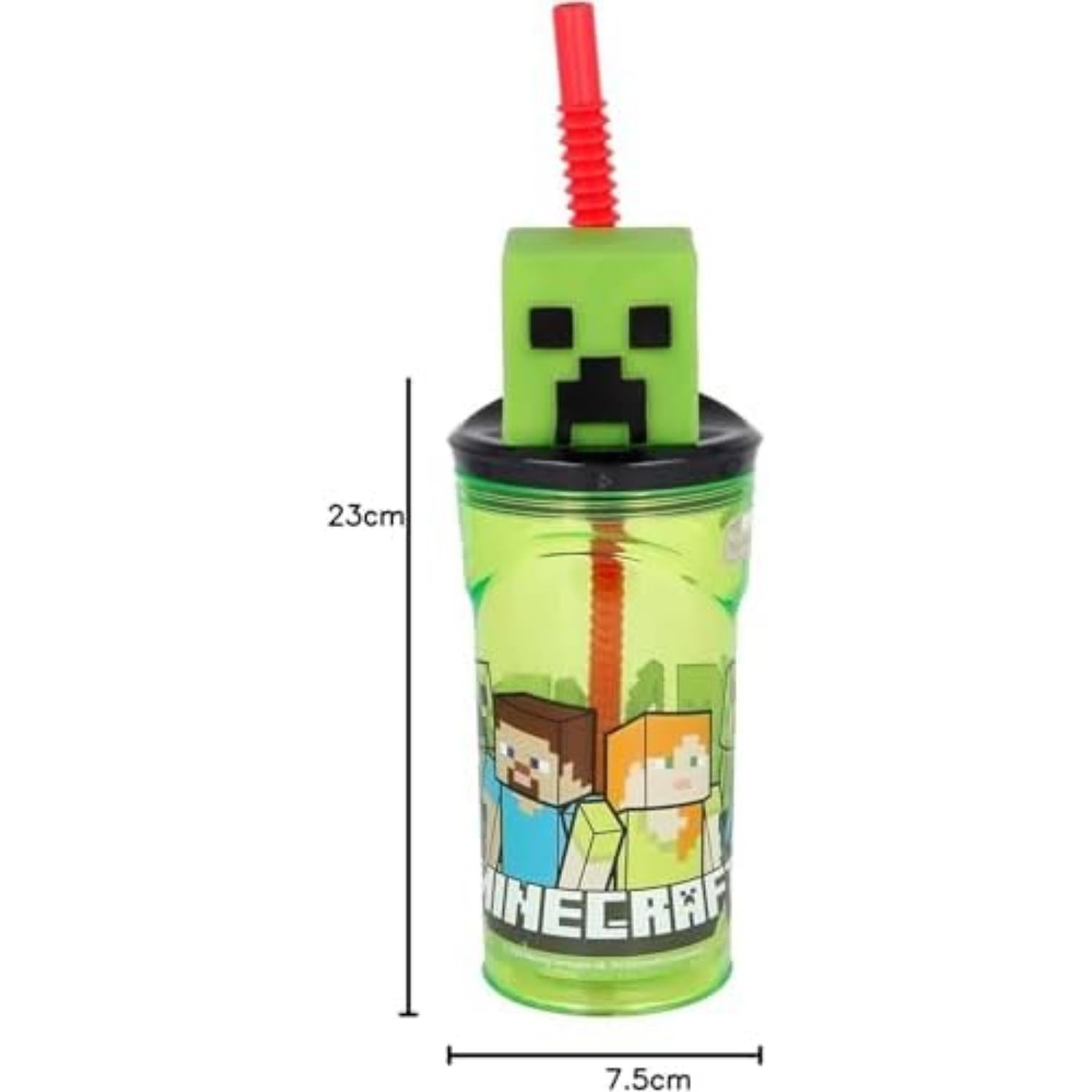 3D Figurine Tumbler with Flexible Straw 360ml