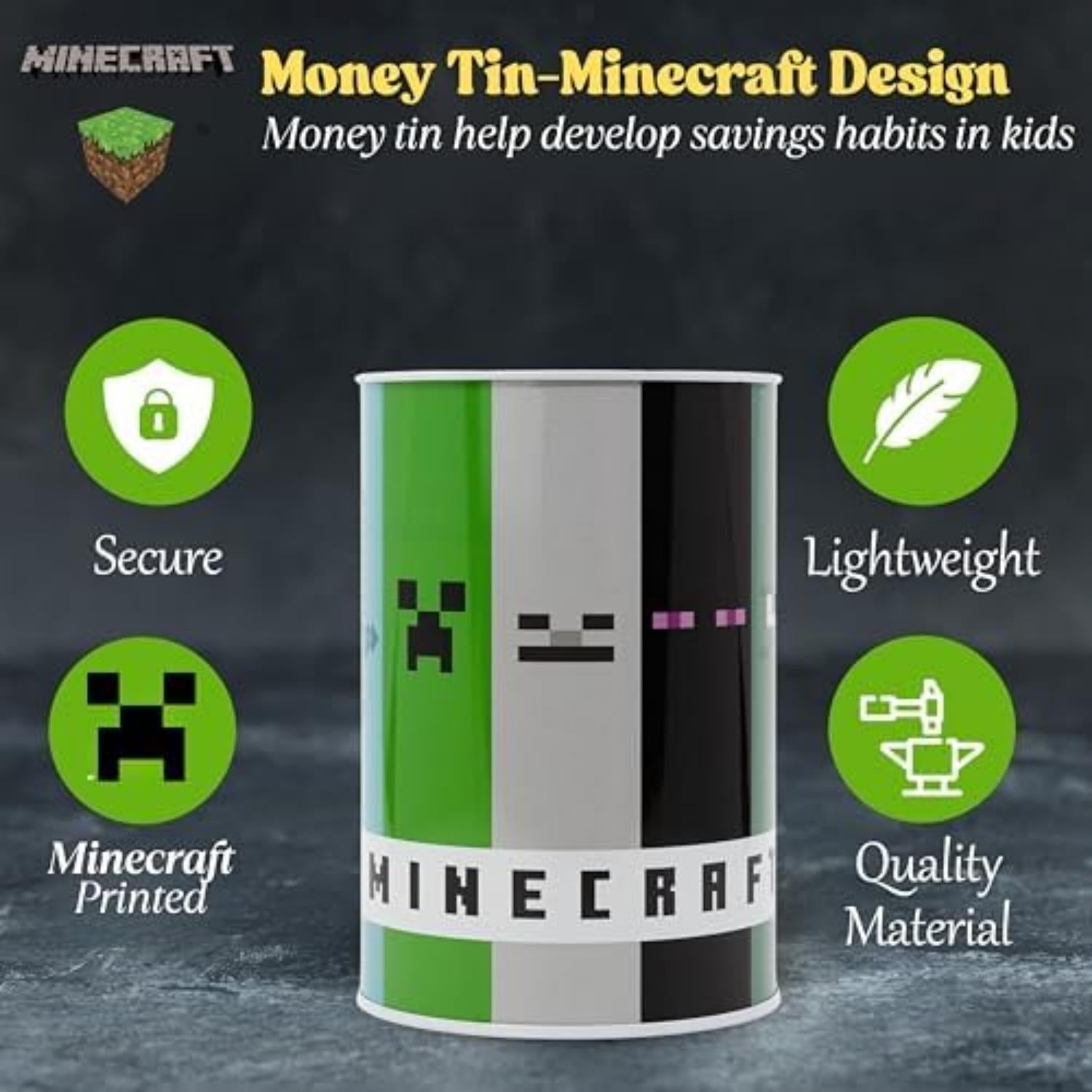 Assorted Character Metallic Money Box for Kids – Coin Savings Bank