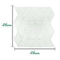 Self-Adhesive Mosaic Wall Tiles Waterproof Peel & Stick Panels - Triangle – Off White