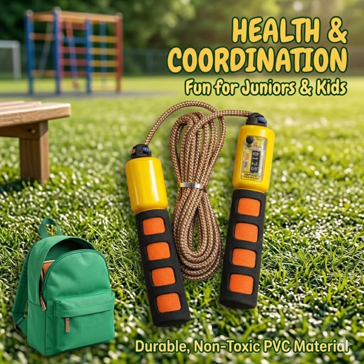 2.7m Adjustable Skipping Rope with Counter - Assorted