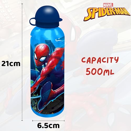 Spiderman Aluminium Water Bottle 500ml