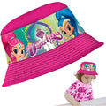 Fisherman Sun Protection Girls Hat for Girls (Shimmer & Shine Pink Fisherman Hat, 52 cm)