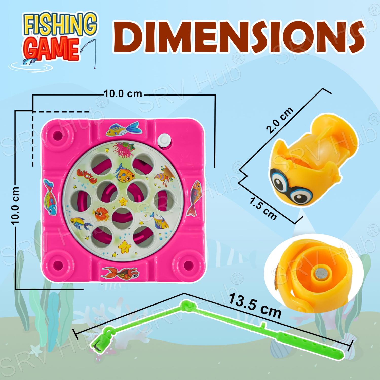10cm Plastic Let's Go Fishing Game