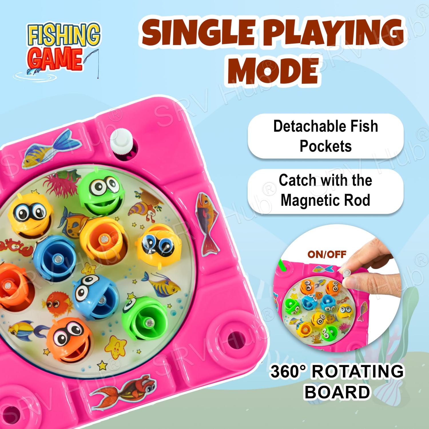 10cm Plastic Let's Go Fishing Game