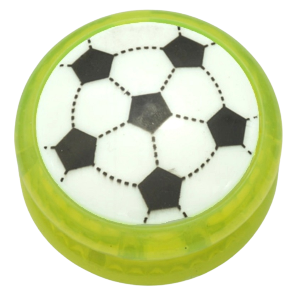 5cm LightUp Football Printed Yoyo- Yellow