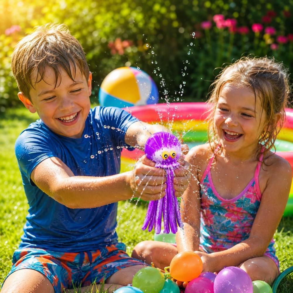 16cm Water Splash Octopus Water Absorption Bath Toy