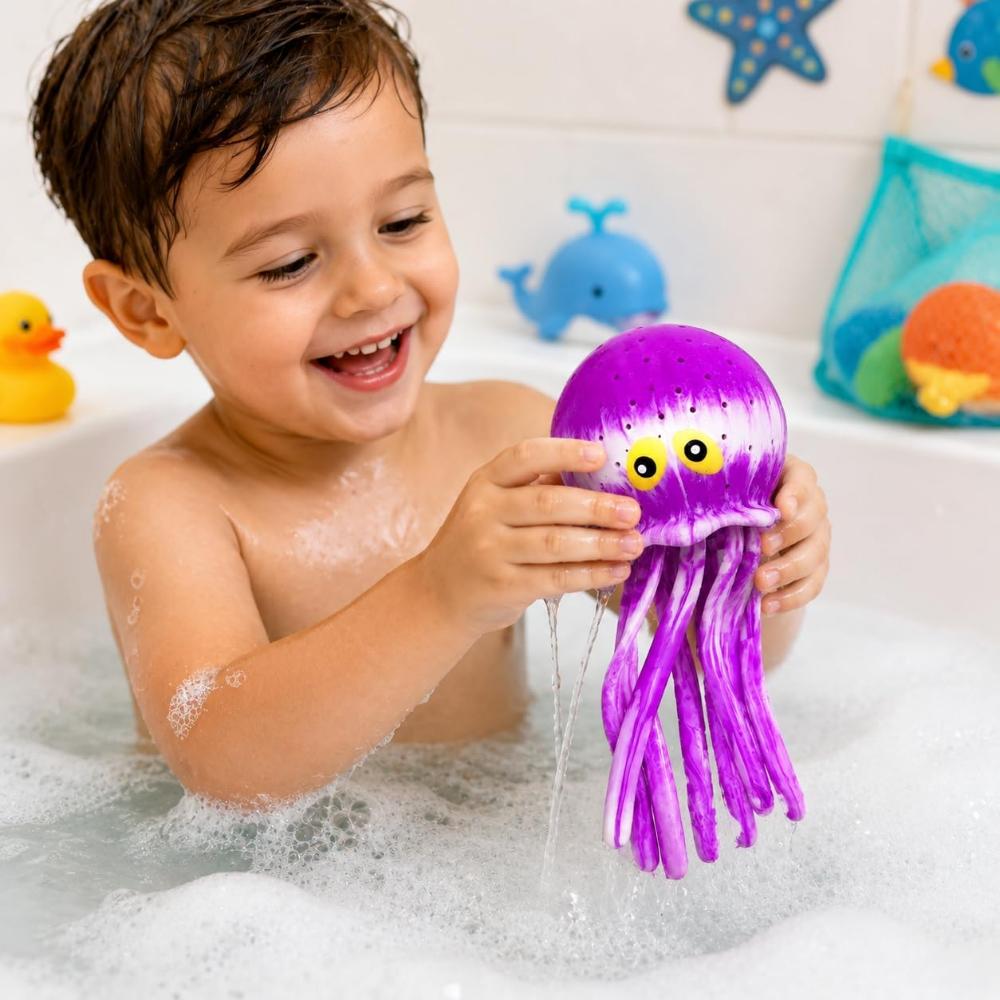 16cm Water Splash Octopus Water Absorption Bath Toy