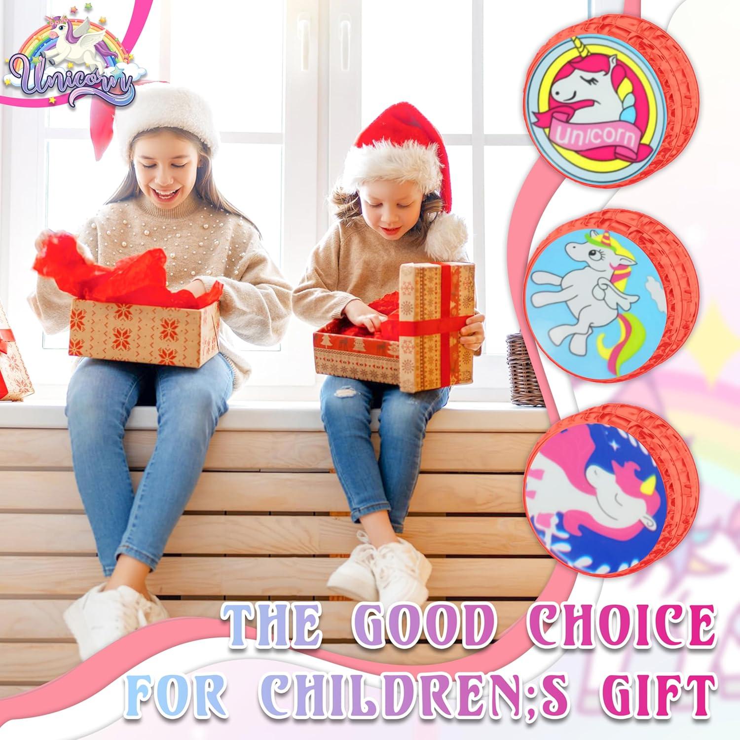 5.5cm LED Light-Up Unicorn Yo-Yos for Kids - Assorted