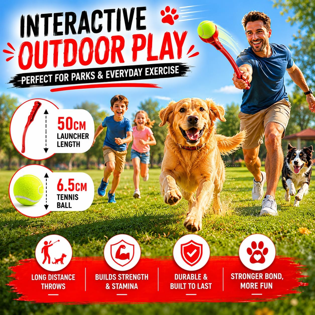 50cm Dog Ball Launcher Thrower Ball