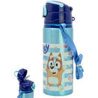 Bluey Aluminium Water Bottle 730ml with Pop-Up Straw & Carry Strap
