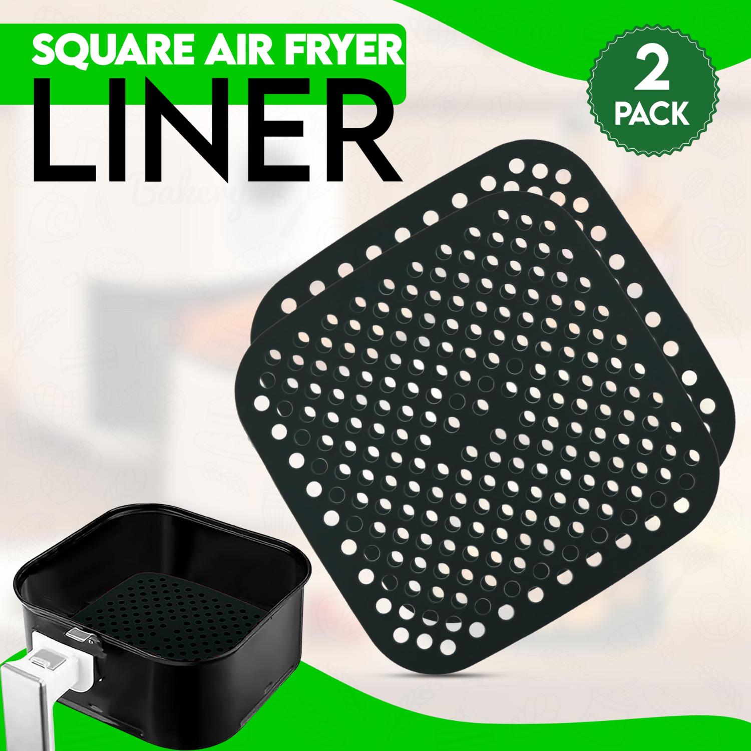 Reusable Silicone Air Fryer Mats Non-Stick Perforated Liners