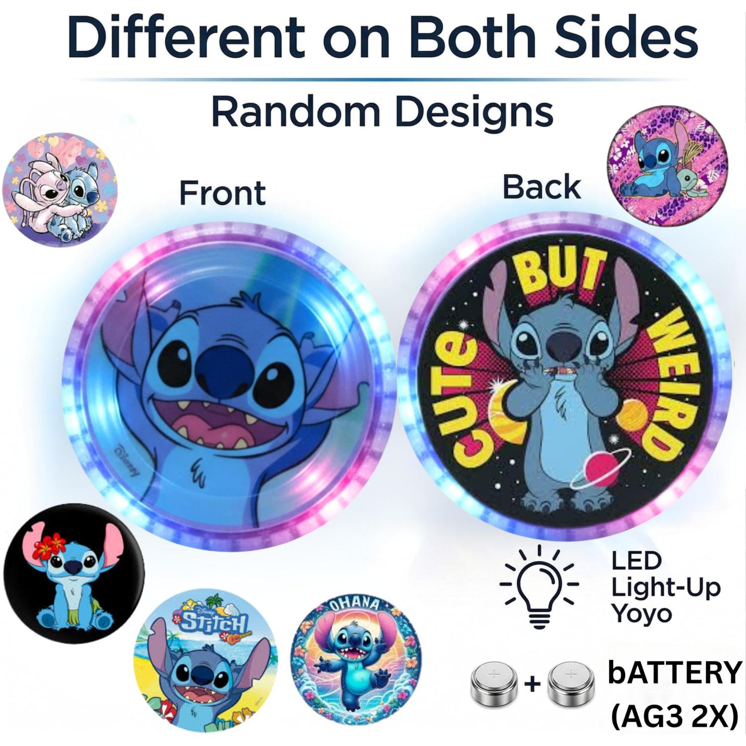 Disney Stitch LED Light-Up YoYo with String - 5.5cm