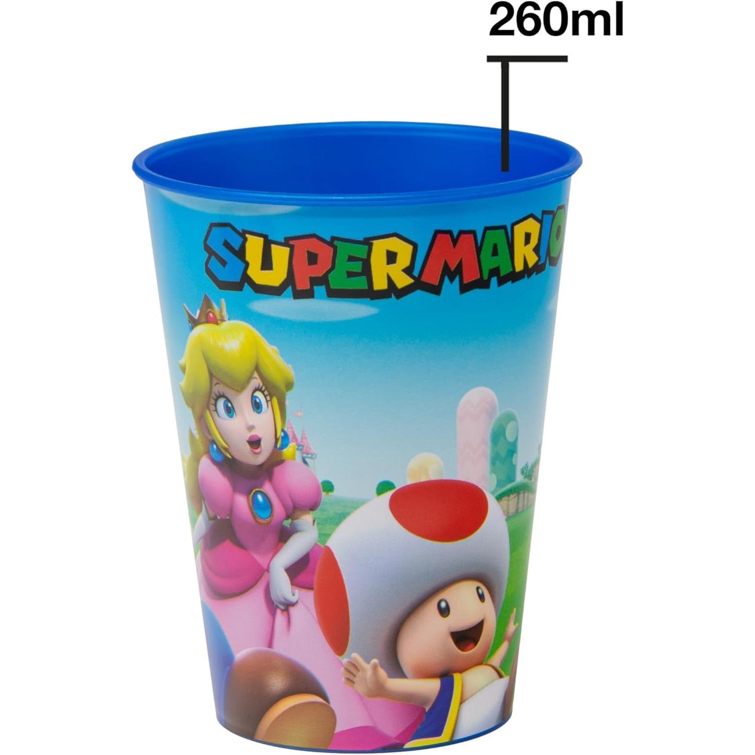 5 Piece Kids Dinnerware Set BPA-Free Plastic Plate Bowl Cup Fork &amp; Spoon