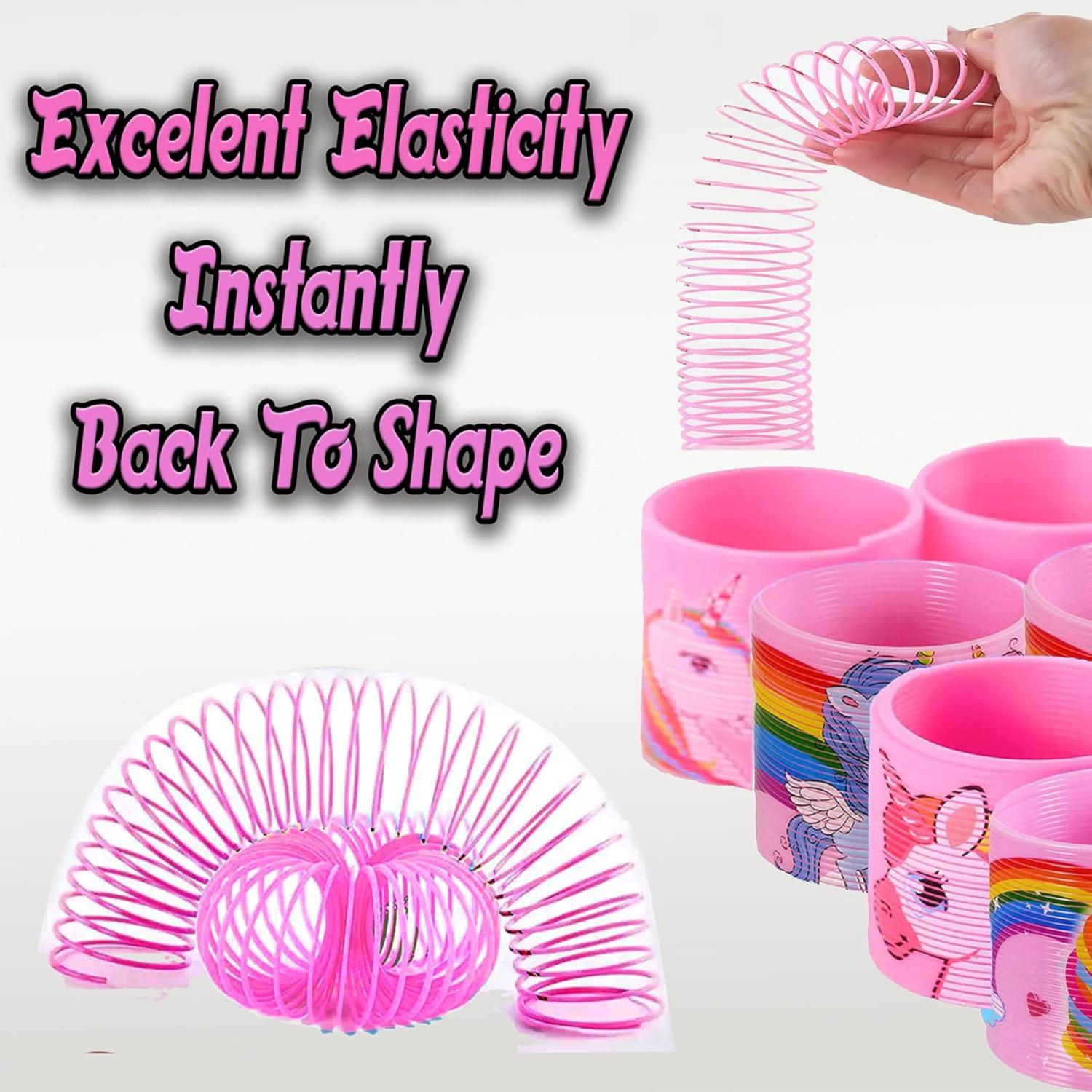6.5cm Unicorn Rainbow Spring Toy - Assorted