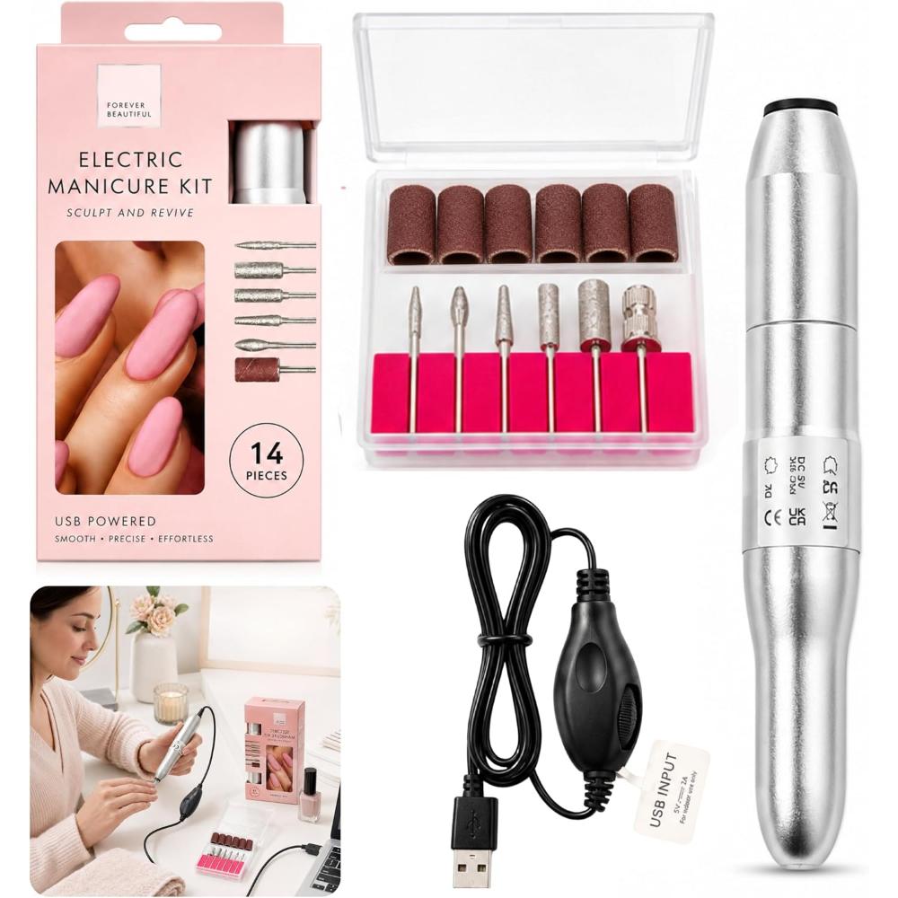 USB Electric Manicure Kit Nail Care Set