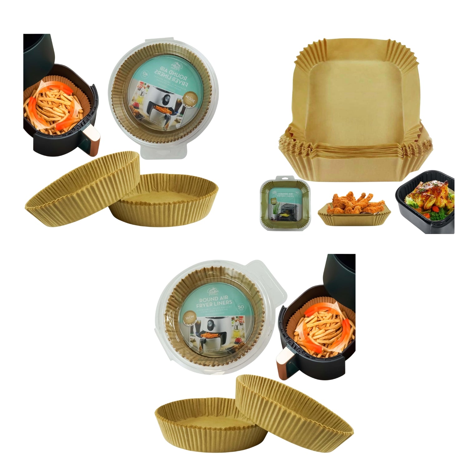 Air Fryer Parchment Paper Non-Stick Baking Liners