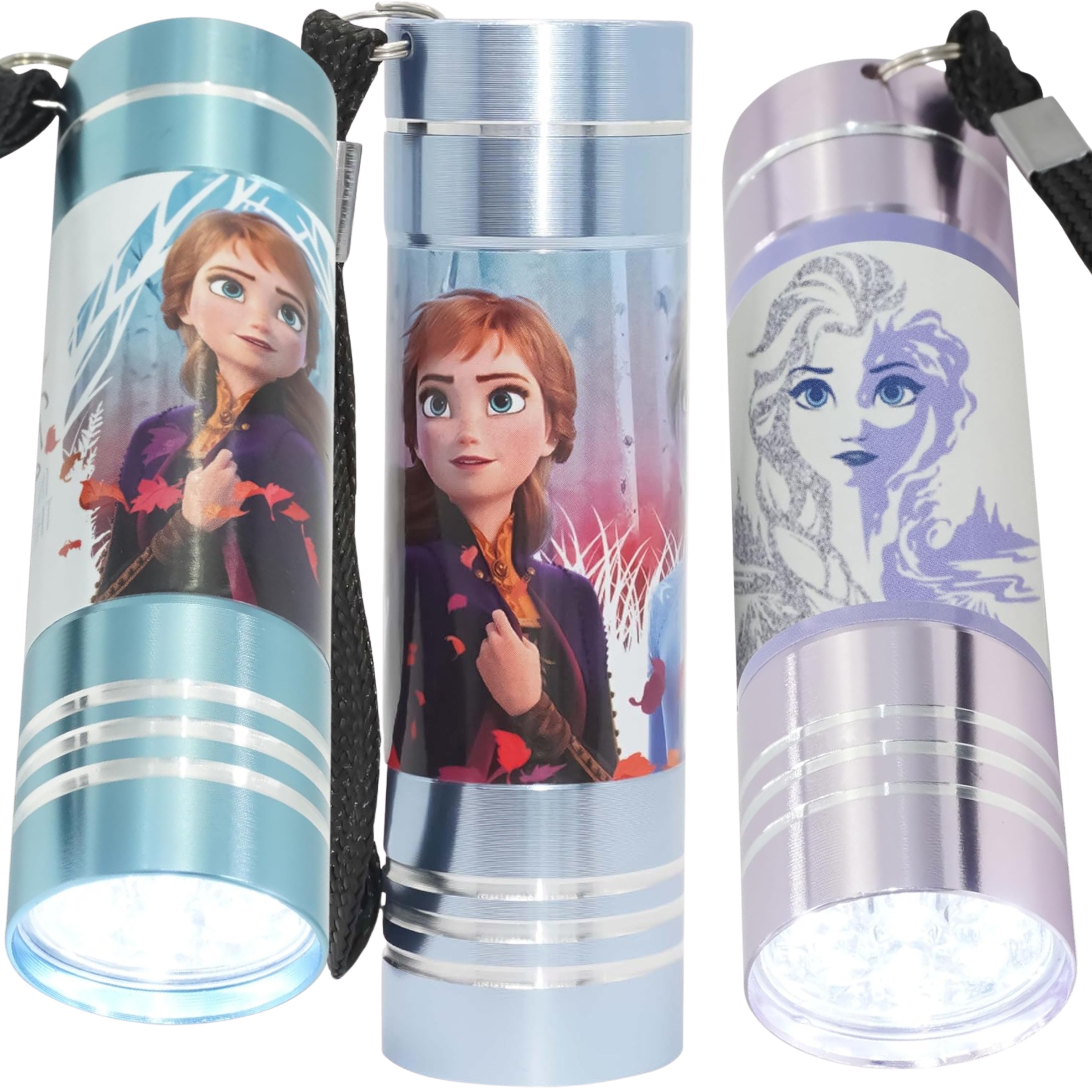 Frozen II 9 LEDs Aluminium Torch for Kids - Assorted