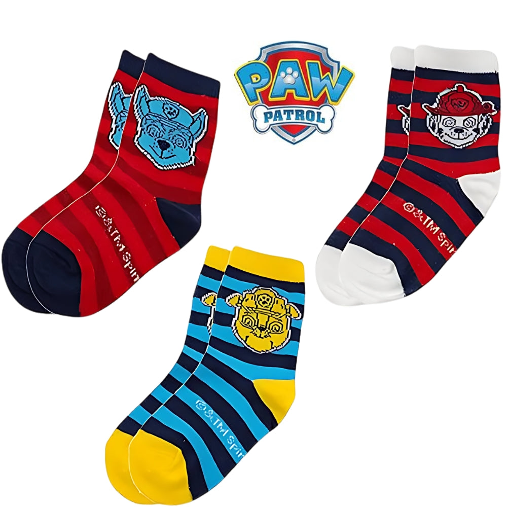 Paw Patrol Socks 3 Pairs