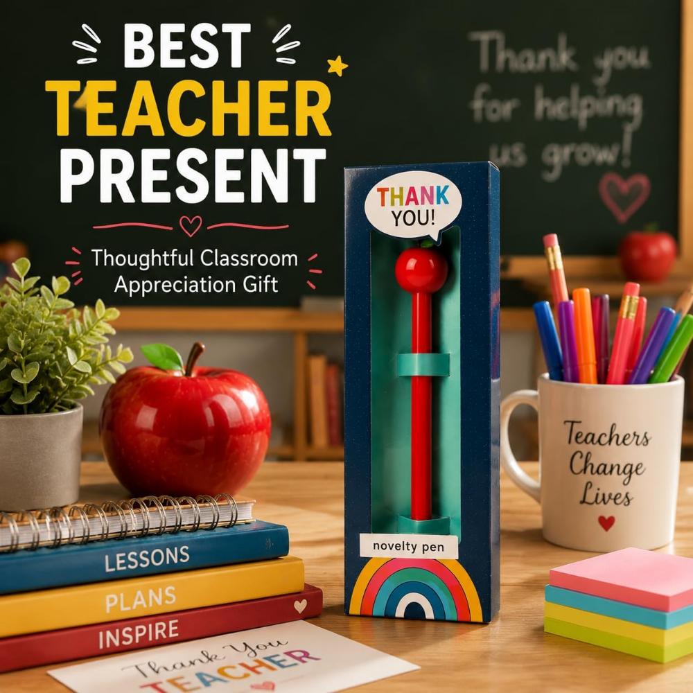 15cm Wooden Teacher Pen Black Ink