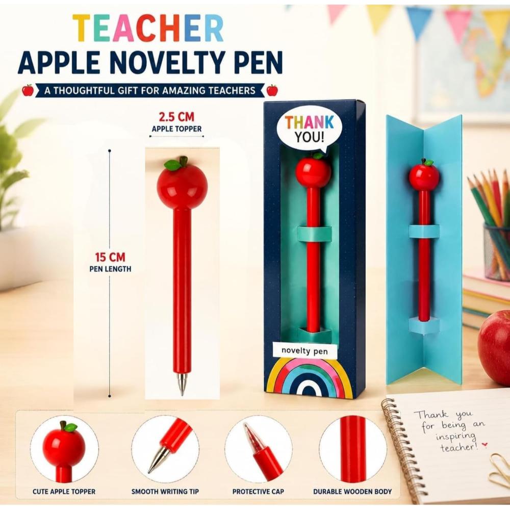 15cm Wooden Teacher Pen Black Ink