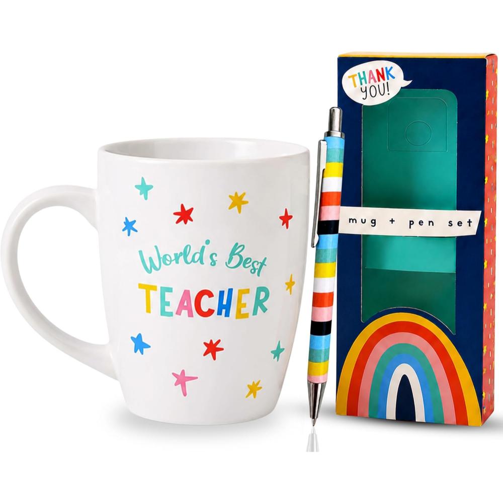 Teacher Ceramic Mug 400ml & Pen Gift Set