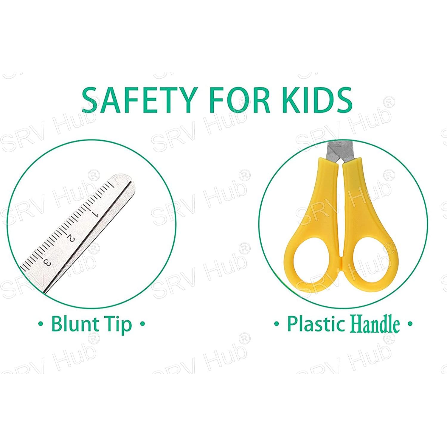 Kids Craft Scissors Safety & Decorative Scissor Set