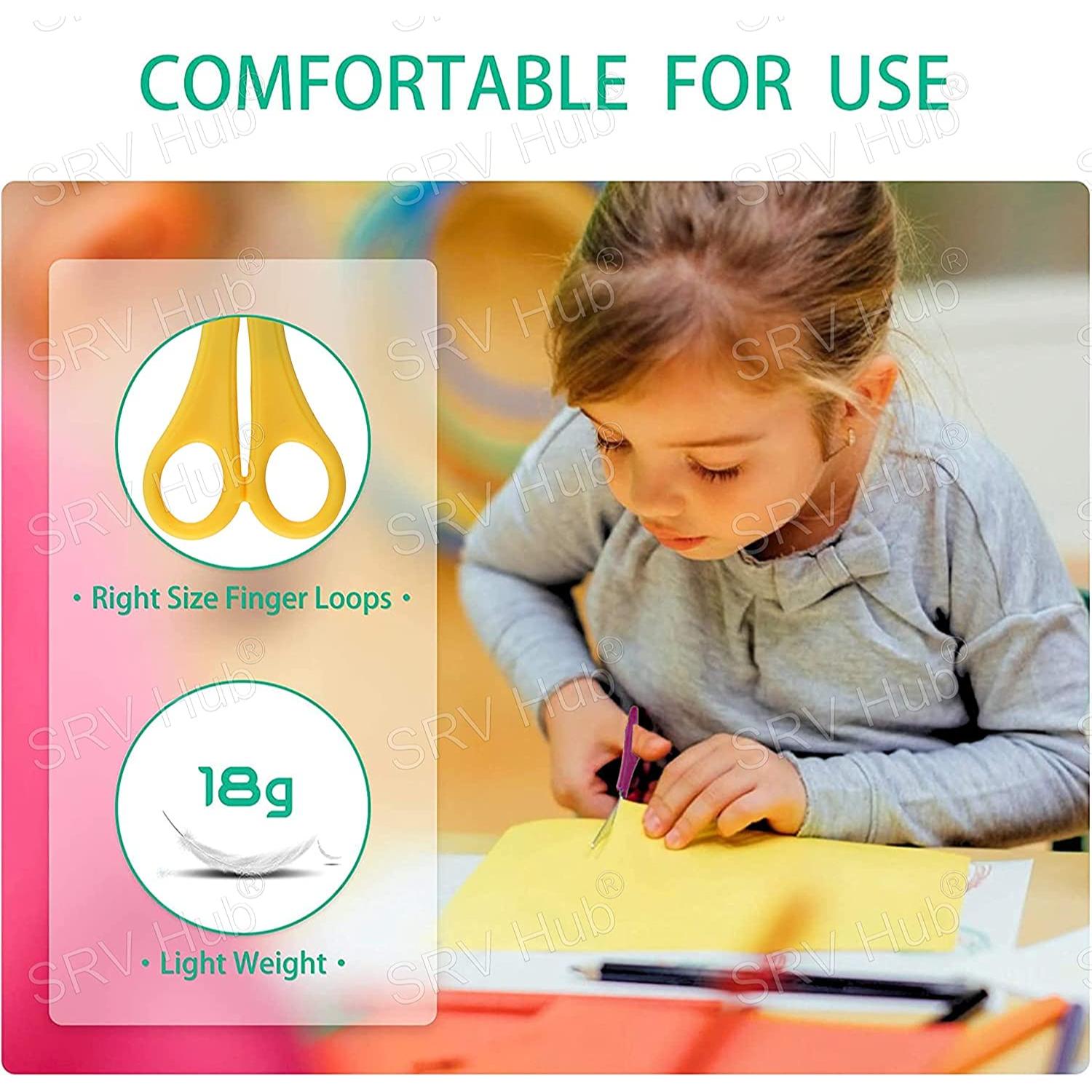 Kids Craft Scissors Safety & Decorative Scissor Set