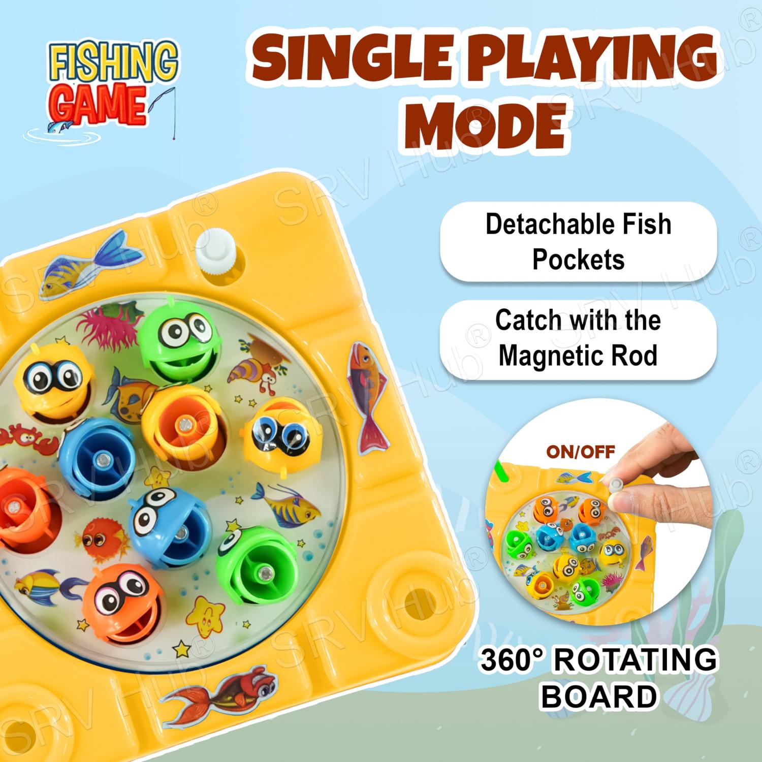 10cm Plastic Let's Go Fishing Game