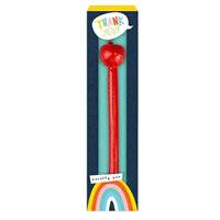 15cm Wooden Teacher Pen Black Ink