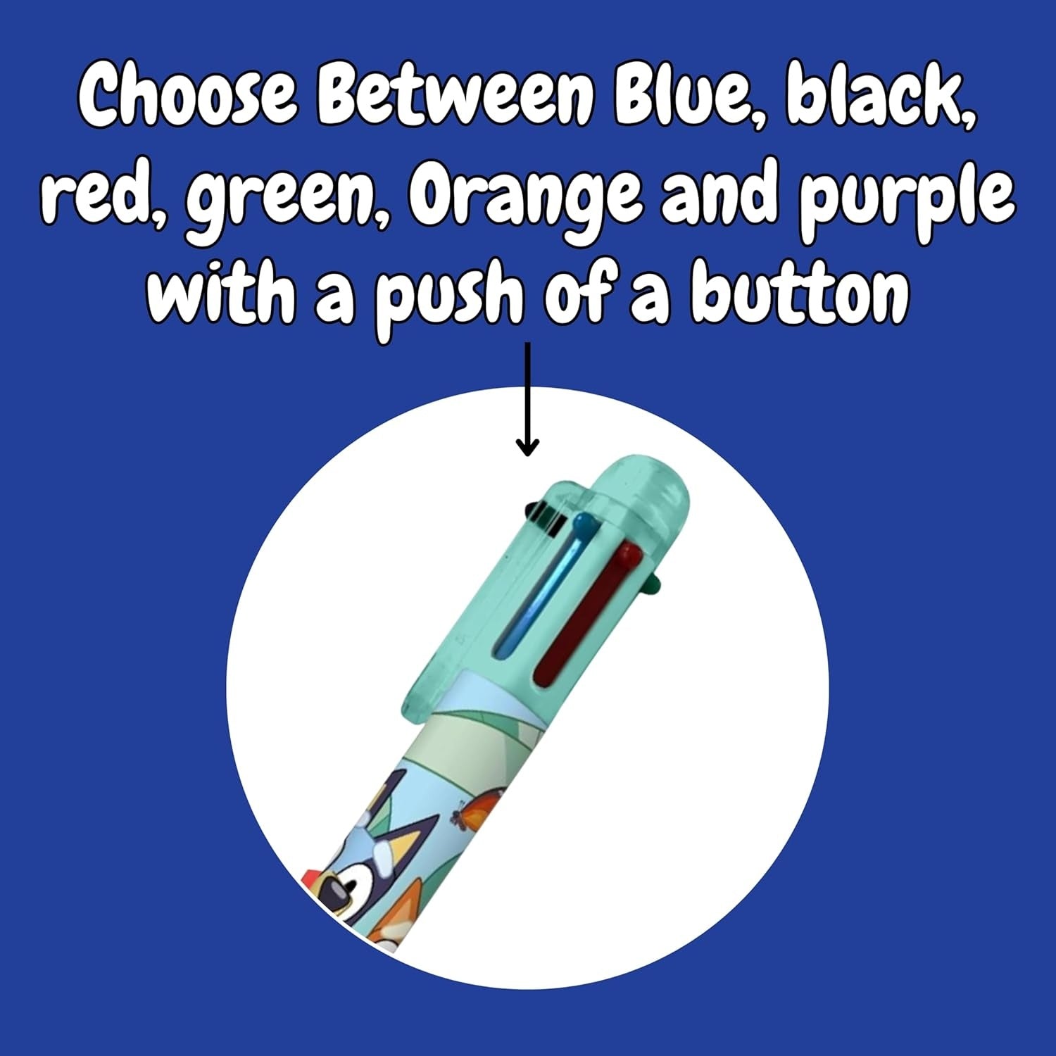 6 Color Pen Character Printed