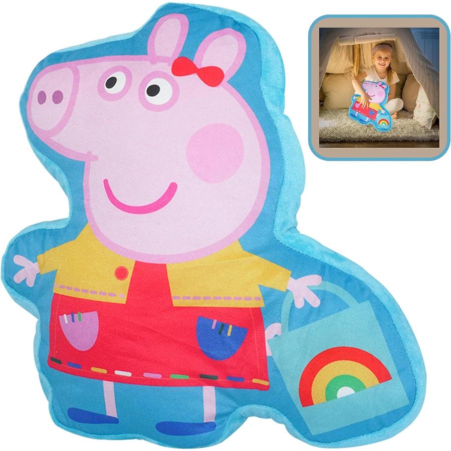 Licensed 35cm Peppa Pig Shaped Cushion