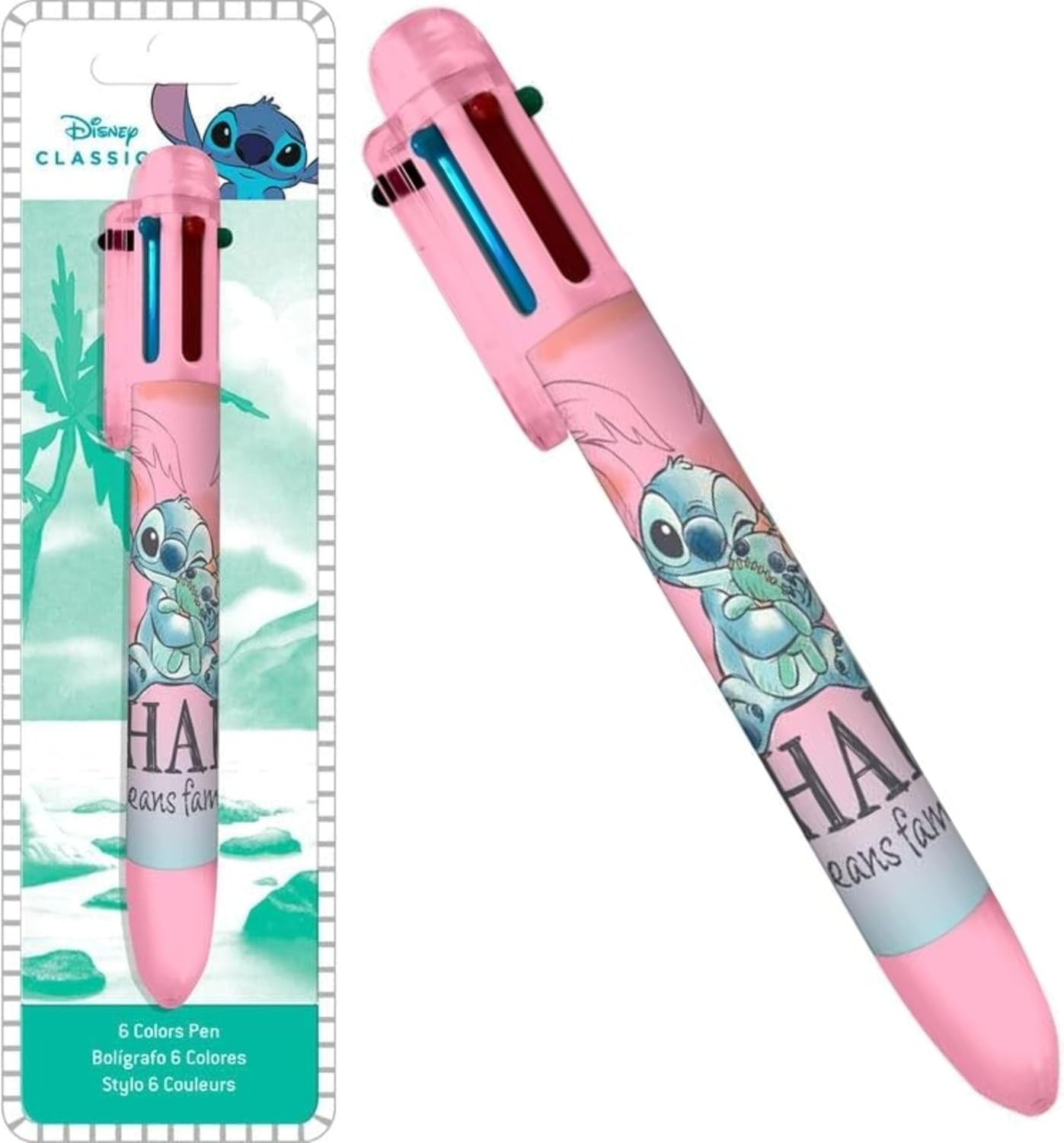 6 Color Pen Character Printed