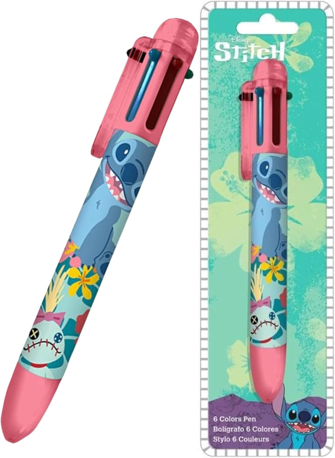 6 Color Pen Character Printed