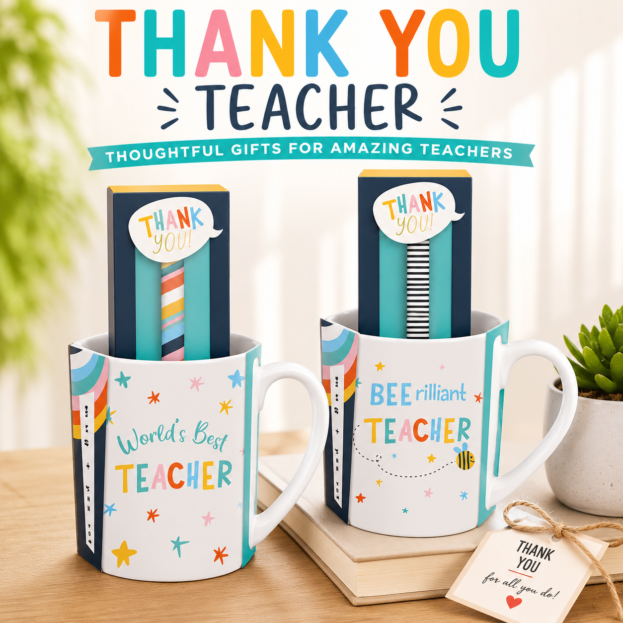 Teacher Ceramic Mug 300ml & Pen Gift Set