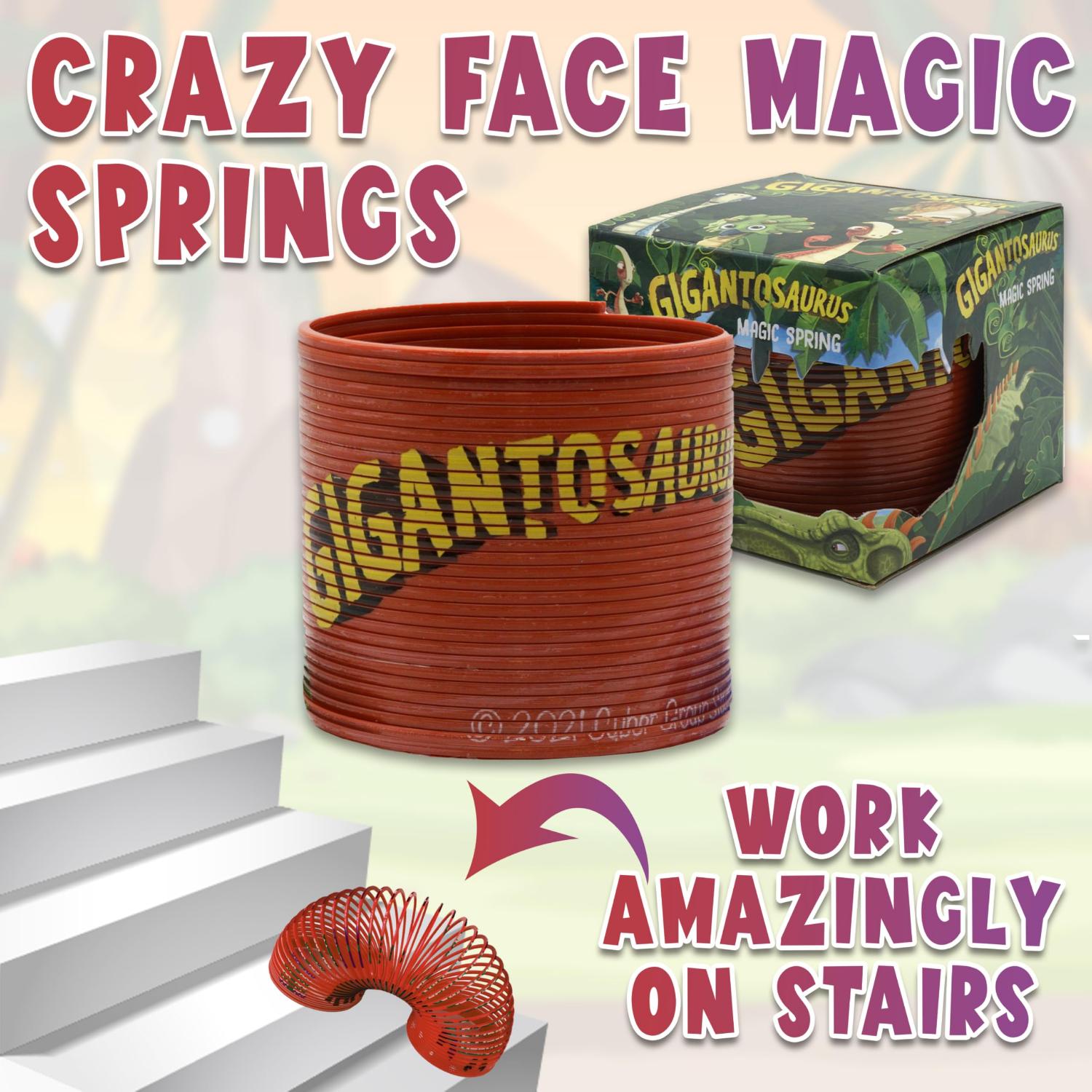 Gigantosaurus Magic Spring Toy 7.5cm - 1x Random