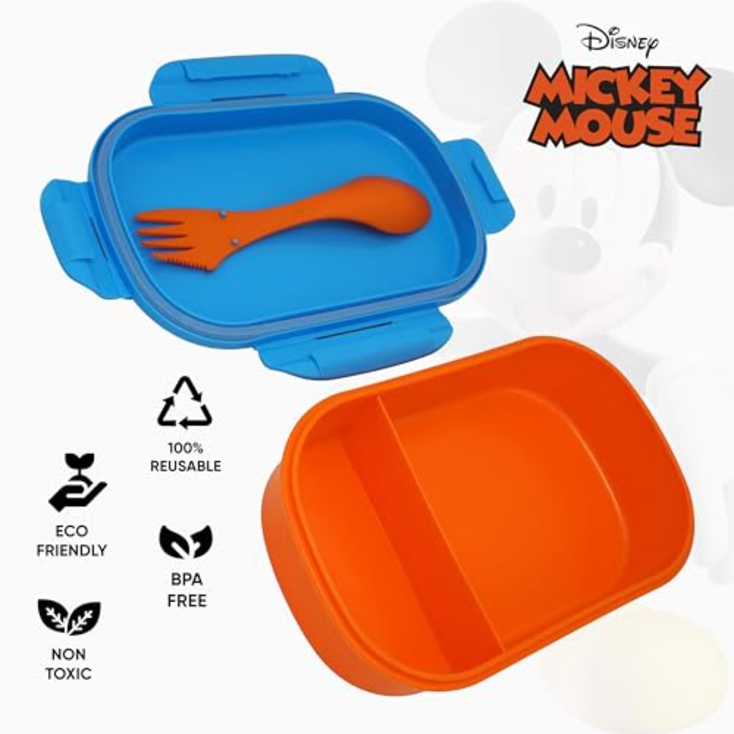 Kids BPA Free Plastic Lunch Box with Cutlery - Assorted